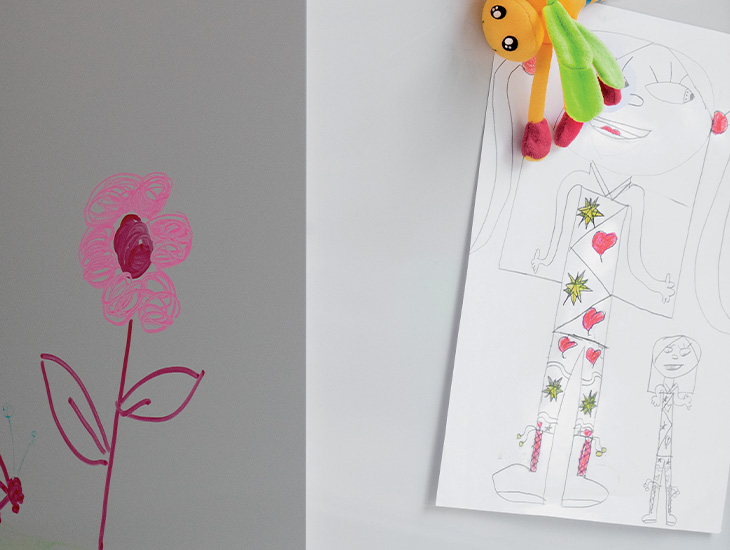 Childs drawing and toy M3091 Crystal White Magnetic Markerboard